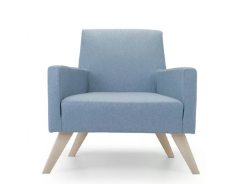BOSTON LOW - Upholstered armchair with armrests by Domingo Salotti - view 3